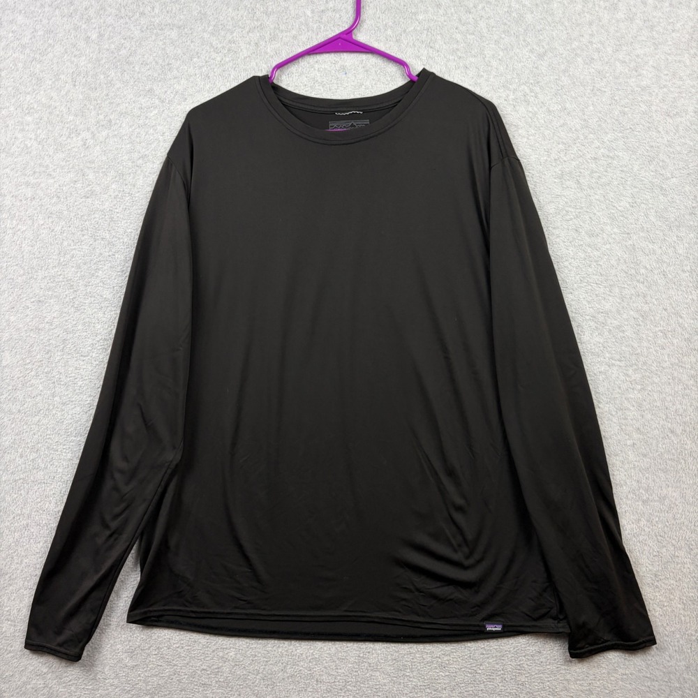 Patagonia Shirt Mens XL Black Capilene Cool Daily Stretch Performance UPF 50